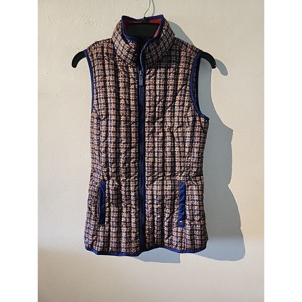 Tommy Hilfiger Vest S Women's Red Down Filled Puffer Vest Size Small Zip